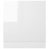 vidaXL Panneau de lave-vaisselle "Lyon" Blanc brillant 59,5x3x67 cm