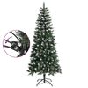 vidaXL Sapin de Noël artificiel avec support Vert 150 cm PVC