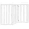 vidaXL Barri&egrave;re pour chien pliable 3 panneaux 150 cm bois de peuplier