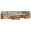 vidaXL Ensemble de canap&eacute;s d'ext&eacute;rieur 6 pc Gris Naturel et Clair