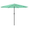 vidaXL Parasol de jardin avec m&acirc;t en acier vert 388x388x248 cm