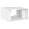 vidaXL Tables basses 4 pcs blanc 33x33x33 cm bois d'ingénierie
