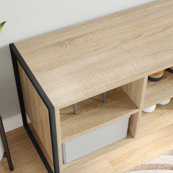 vidaXL Cabinet &agrave; chaussures Sonoma 60 x 35 x 44 cm Bois d'ing&eacute;nierie