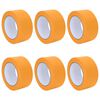 vidaXL Rubans de masquage pour peintre 6 pcs Jaune 50 mm x 50 m Papier