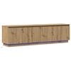vidaXL Meuble TV 180 x 38 x 49 cm Ch&ecirc;ne artisanal Bois d'ing&eacute;nierie
