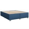vidaXL Cadre de lit sans matelas bleu 200x200 cm tissu