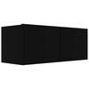 vidaXL Ensemble de meubles TV 6 pcs Noir Bois d'ing&eacute;nierie