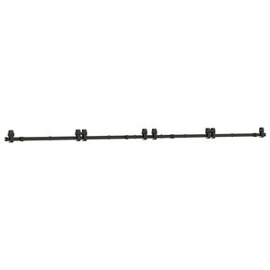 vidaXL Kit de quincaillerie de porte coulissante 366 cm acier noir
