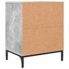 vidaXL Table de chevet Gris b&eacute;ton 49 x 36 x 61 cm Bois d'ing&eacute;nierie