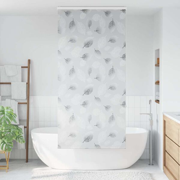 vidaXL Store enrouleur de douche avec cassette largeur du tissu 106 cm