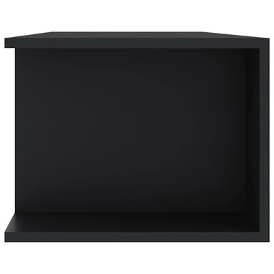 vidaXL Meuble TV avec lumières LED noir 135x39x30 cm