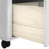 vidaXL Chariot de cuisine FLORO Blanc 72,5 x 45 x 80 cm