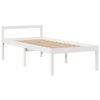 vidaXL Lit biblioth&egrave;que sans matelas blanc 75x190cm bois de pin massif