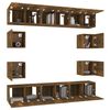 vidaXL Ensemble de meubles TV 10 pcs Ch&ecirc;ne fum&eacute; Bois d'ing&eacute;nierie