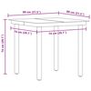 vidaXL Ensemble de salle &agrave; manger pour jardin 5 pcs Gris clair