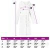 vidaXL Peignoir avec capuche Blanc l Flanelle