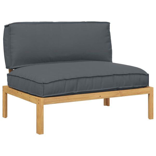 vidaXL Ensemble de Canap&eacute;s avec coussin Anthracite 120 x 92 x 69 cm