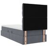 vidaXL Lit avec rangement et matelas Gris fonc&eacute; 90 x 190 cm Velours