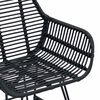 vidaXL Chaise de salle &agrave; manger 2 pcs Noir 55 x 50 x 74 cm
