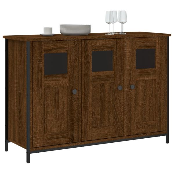 vidaXL Buffet ch&ecirc;ne marron 100x35x70 cm bois d'ing&eacute;nierie