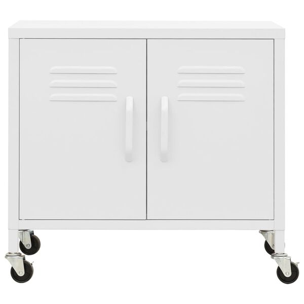 vidaXL Armoire de rangement Blanc 60x35x56 cm Acier