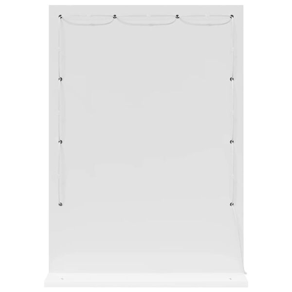 vidaXL Miroir de vanit&eacute; Blanc 70 x 50 x 18 cm Verre et bois composite