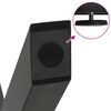 vidaXL Pieds de table basse en forme de X 2 pi&egrave;ces Anthracite 60 x (30-31) cm Acier