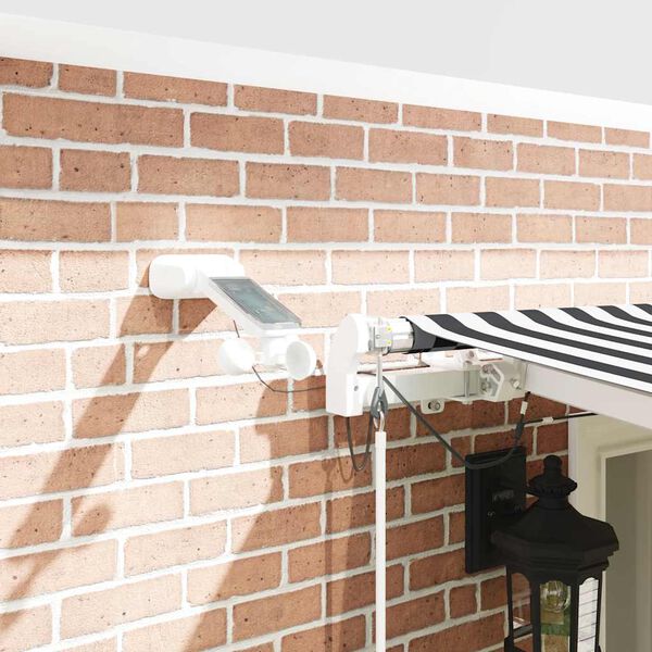 vidaXL Auvent r&eacute;tractable automatique avec LED anthracite et blanc