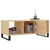 vidaXL Table basse ch&ecirc;ne sonoma 102x50x40 cm bois d'ing&eacute;nierie