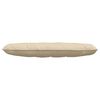 vidaXL Coussin de Dos Cr&egrave;me 140 x 19 x 50 cm tissu