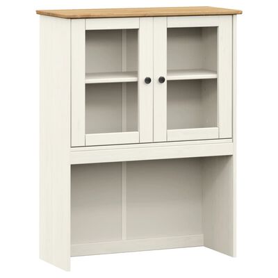 vidaXL Buffet haut VIGO blanc 78x40x175 cm bois massif de pin