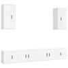 vidaXL Ensemble de meubles TV 6 pcs Blanc Bois d'ing&eacute;nierie