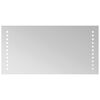 vidaXL Miroir de salle de bain LED Transparent 40 x 20 cm verre tremp&eacute;