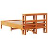 vidaXL Cadre de lit sans matelas cire marron 75x190 cm bois pin massif