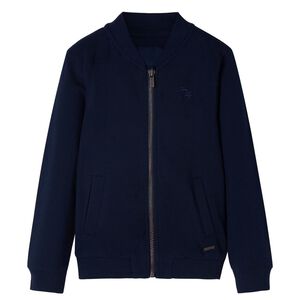 vidaXL Sweatshirt pour enfants avec fermeture &eacute;clair bleu marine 104
