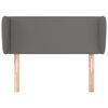 vidaXL T&ecirc;te de lit avec oreilles Gris 103x23x78/88 cm Similicuir