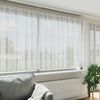 vidaXL Rideau en Dentelle Floral Blanc 140 x 400 cm Polyester