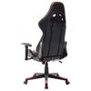 vidaXL Chaise de jeu Noir et rouge Cuir artificiel