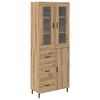 vidaXL Haut Armoire 2 pcs Ch&ecirc;ne artisanal 69,5 x 34 x 180 cm