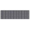 vidaXL Tapis d'escalier auto-adh&eacute;sifs Ray&eacute; 15 pcs Gris 65 x 21 x 4 cm