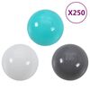 vidaXL Tente de jeu pour enfants 250 balles Multicolore 255x80x100 cm