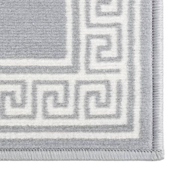 vidaXL Tapis BCF Gris avec motif 100x350 cm