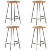 vidaXL Tabourets de bar lot de 4 bois d'acacia solide