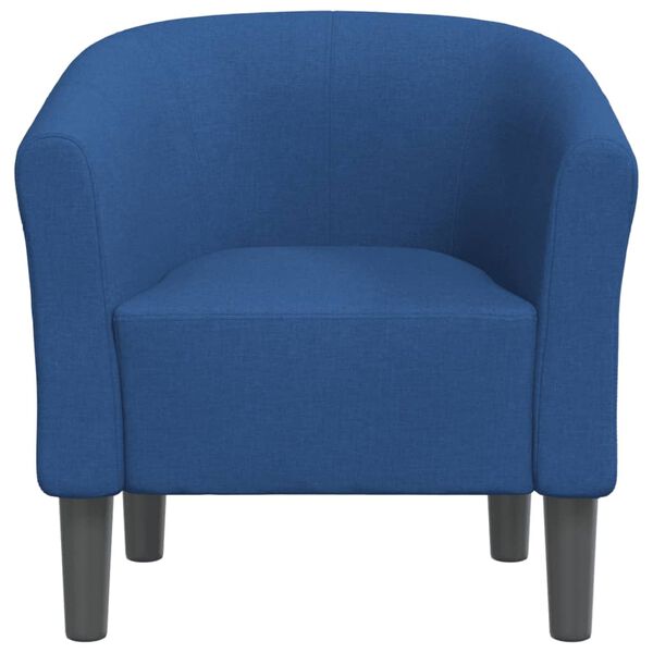 vidaXL Chaise cabriolet bleu tissu
