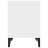 vidaXL Tables de chevet 2 pcs Blanc 40x35x50 cm