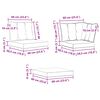 vidaXL Canap&eacute;s modulaires d'ext&eacute;rieur 3 Pi&egrave;ce Naturel et Beige