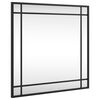 vidaXL Miroir mural noir 50x50 cm carr&eacute; fer
