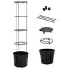 vidaXL Jardini&egrave;re &agrave; tomate Anthracite &Oslash;39x150 cm Polypropyl&egrave;ne