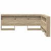 vidaXL T&ecirc;te de lit de rangement Ch&ecirc;ne Sonoma 150 cm Bois d'ing&eacute;nierie
