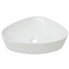 vidaXL &Eacute;vier triangulaire C&eacute;ramique Blanc 50,5 x 41 x 12 cm